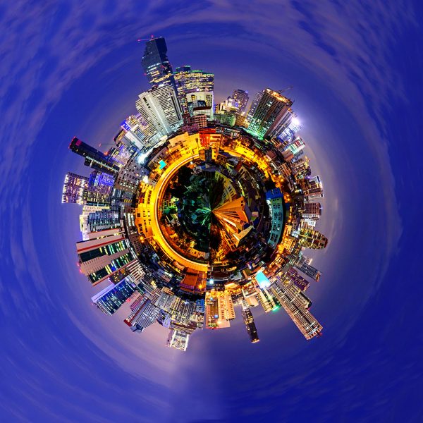 circle panorama of city / 360 panorama of city