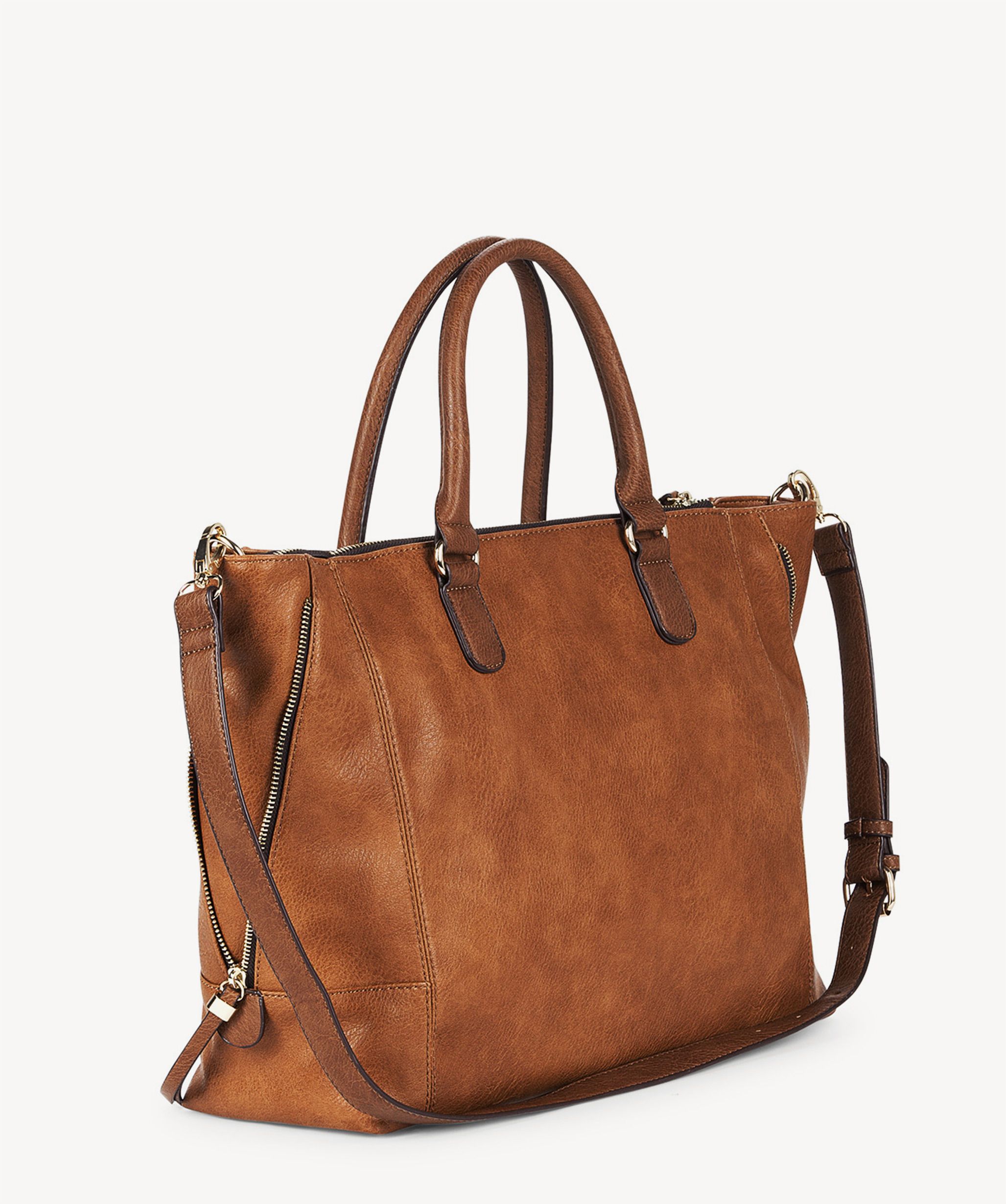 Susan Large Winged Vegan Leather Tote - TravelCoterie