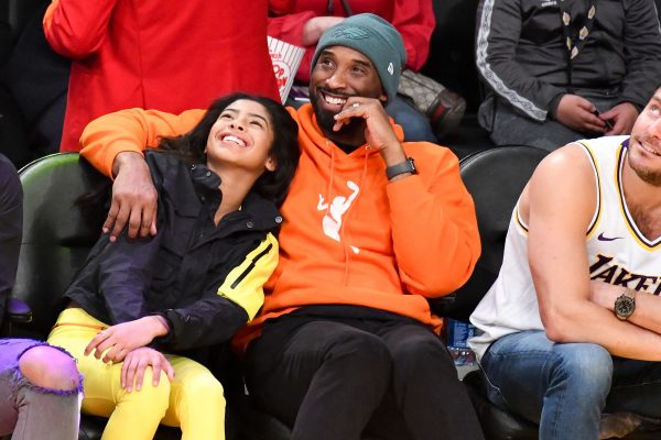 Kobe and Gigi Bryant Courtside