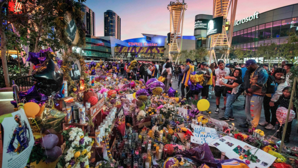 staples center kobe bryant memorial