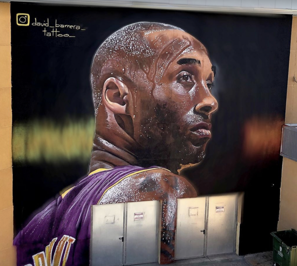 kobe bryant mural madrid